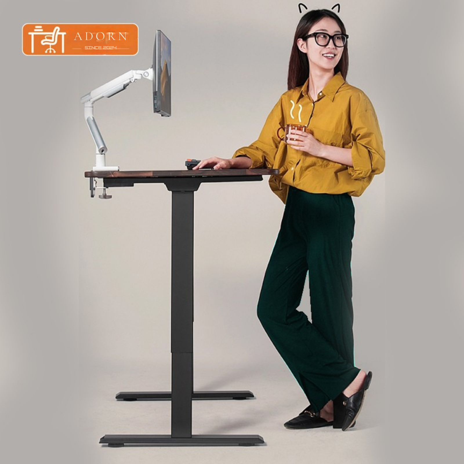 Yüksekliği Ayarlanabilir Ergonomik Bilgisayar & Çalışma Masası