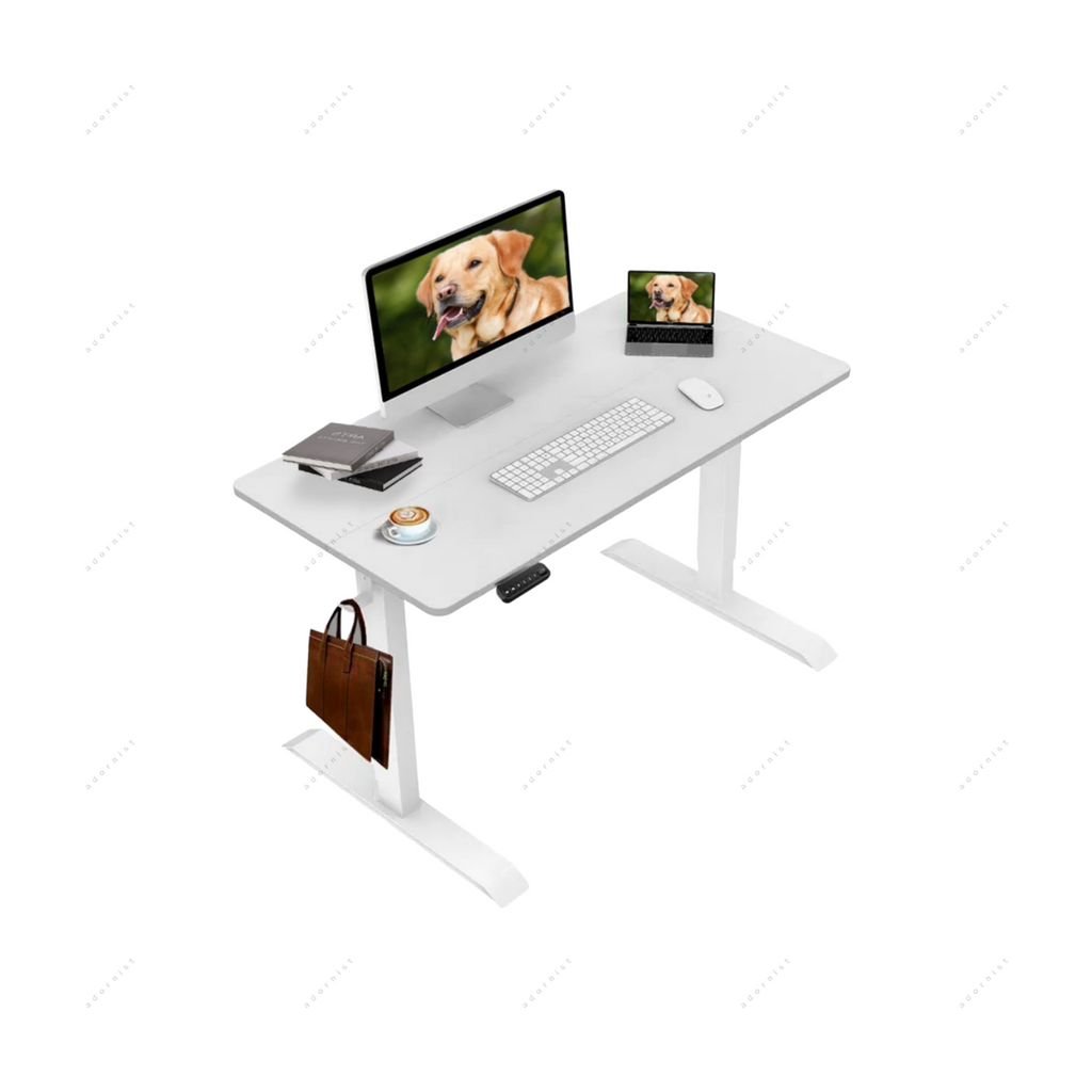 Yüksekliği Ayarlanabilir Ergonomik Bilgisayar & Çalışma Masası - Beyaz